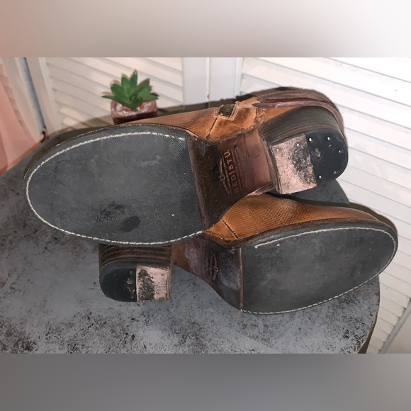Bed Stu Cobbler Blaire Brown Leather bootie back lace side Zipper Size 8.5 - Picture 8 of 10